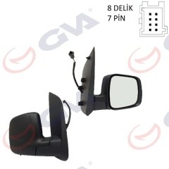 DIŞ DİKİZ AYNASI SAĞ FIORINO-BIPPER-NEMO 07 ELEKTRİKLİ ISITMALI SENSÖRLÜ KONVEKS 7 FİŞ VM-6115EHSR