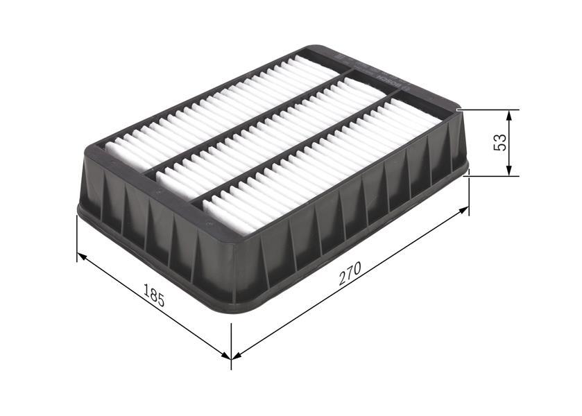 HAVA FİLTRESİ LANCER X 1.5-1.6-1.8 08 OUTLANDER 2 2.0 DI-D 07 CITROEN C-CROSSER 07