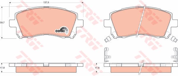 x ÖN BALATA SUBARU FORESTER 2.0-2.0T 97-02 -LEGACY 2 2.5I 4WD 96-99