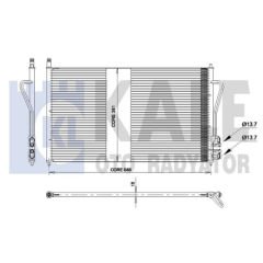 KLIMA RADYATORU FOCUS 2 1.4 16V 1.8TDCI 1.6 ZETEC S 16V 98 04