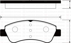 ÖN BALATA P206-P207-P307-PART-BERL-301 ELYAS-C2-C3-C4--XSARA YM 03 ARKA DİSK DUCATO-BOX 07 GDB1563-FDB4066-LP1727