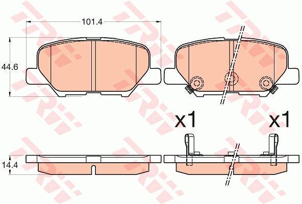 ARKA BALATA P4008 1.6-1.8HDİ 12>MITSUBISHI ASX 10>OUTLANDER ILL 2.0-2.0 4WD-2.2