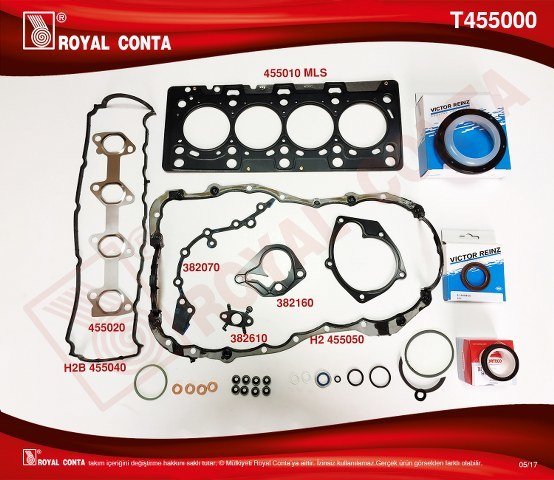 MOTOR TAKIM CONTA REINZ KEÇE SUBAP LAS MEGANE 2-CLIO 3-FLUENCE-SCENIC 2-3 1.5 DCİ 05 K9K