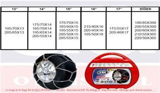 PATİNAJ ZİNCİRİ TAKMATİK ÇAPRAZ 14-15-16-17 JANT ZİNCİR EBATLARI İÇİN RESİME BAKINIZ