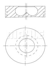 PISTON SEGMAN 84.50mm BMW B37 B47 F10 F20 F30 F40 G20 G30 G22 F32 F34 F36 G32 G11 F48 F15 MINI F54 F55 F56 F57 F60