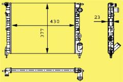 RADYATÖR NORMAL R19 1400cc-1.6 KARBÜRATÖRLÜ 2 SIRA AL PL SİSTEM