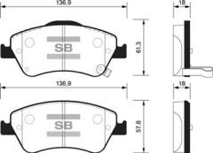 ÖN FREN BALATA TOYOTA AURIS. COROLLA 1.4L 1NDTV NDE150 D-4D dizel 07-