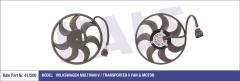 FAN MOTORU DAVLUMBAZLI SOL VW MULTIVAN 5-TRANSPORTER 5 450W-420mm