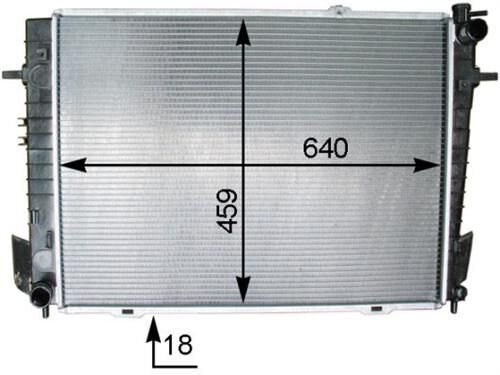 RADYATÖR BRAZİNG TUCSON 04 CRDİ CRDİ640x438x22