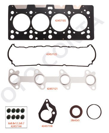 MOTOR TAKIM CONTA MEGANE 2 02 CLIO 2 98 SCENIC 2 03 KANGOO 01 CLIO SYMBOL 1 01 09 MICRA 3 K12 03 10 1.5dCi K9K TEFLON KEÇELİ SUBAP LASTİKLİ SİLİNDİR KAPAK CONTASI Lİ