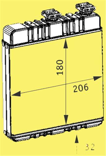 KALORİFER RADYATÖRÜ ASTRA G-ZAFIRA 206x180x32