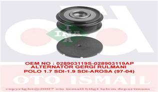 ALTERNATÖR GERGİ RULMANI ALTERNATÖR KASNAĞI POLO-FELICIA-IBIZA 1.7 SDI - 1.9 D AEF-AKU
