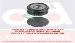 ALTERNATÖR GERGİ RULMANI ALTERNATÖR KASNAĞI POLO-FELICIA-IBIZA 1.7 SDI - 1.9 D AEF-AKU