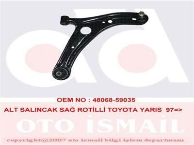 ALT SALINCAK SAĞ ROTİLLİ TOYOTA YARIS 97