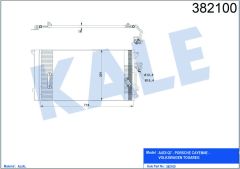 KLİMA KONDENSERİ VW TOUAREG-AUDI Q7 AL/AL 720x368x16