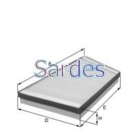 POLEN FİLTRESİ P206 98- 1.1i-1.4i-1.4HDI-1.6i-1.6 16V-1.9D