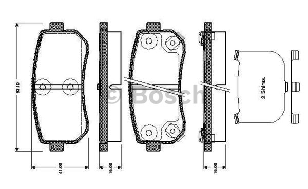 ARKA BALATA ACCENT ERA 1.4GL-1.5CRDI-1.6GLS 05-10 -KIA RIO 02 KIA CEED 07 10 SPORTAGE 06 0986TB2975