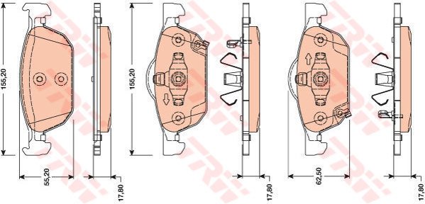 ÖN BALATA ACCORD SEDAN 2.4 08 ACCORD IX 2.0İ-2.4İ-2.2İ-DTEC 08 MEK.ŞANZ