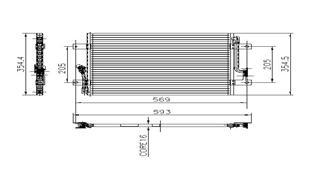KLİMA KONDENSERİ ALBEA 1.2-1.6 445x350x16 1 SIRA ALB SİSTEM