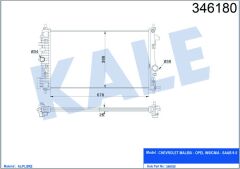 RADYATÖR INSIGNIA 2.0 CDTI 08 AC /- MEK 680x379x26 AL/PL/BRZ