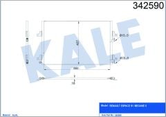 KLİMA KONDENSERİ ESPACE 4-MEGANE 2 AL-AL