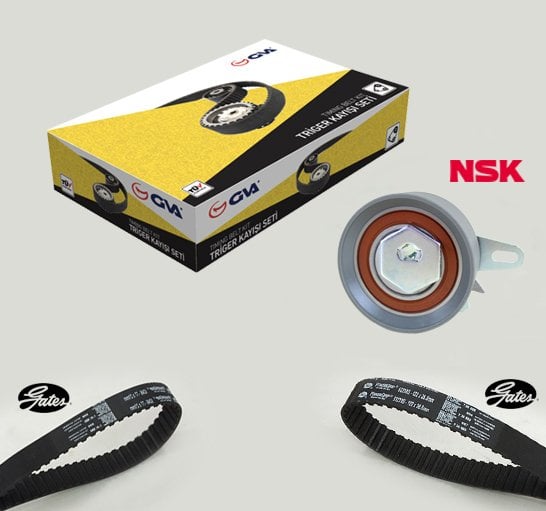 TRİGER SETİ 122x26.5-077x210 TRANSPORTER T4 2.4D 90-03 AJA K065323XS 2 KAYIŞ 1 GERGİ