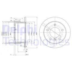 FREN DISKI ARKA MERCEDES W463 B901 B904 . VW LT 28-35-46