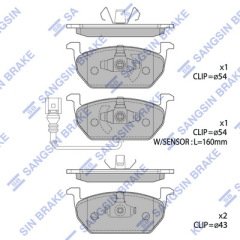 ÖN FREN BALATA AUDI A3 1.0L 1.2L 1.4L 1.5L 1.6L 12- /VW GOLF VII 1.0L 1.2L 1.4L 1.5L 1.6L 12- / PA SSAT 1.4L 1.5L 1.6L 2.0L 12- / TIGUAN / SEAT LEON / SKODA OCTAVIA / SUPERB 12- - ÜSTTEN KULAKLI