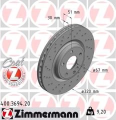 FREN DISKI ON MERCEDES W176 W246 C117 X117 X156