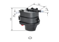 YAKIT FİLTRESİ MÜŞÜRSÜZ BIPPER-NEMO-P307-P207-P206-C3-C2 1.4 HDI-FUSION-FIESTA 1.4TDCI 0986TF0147