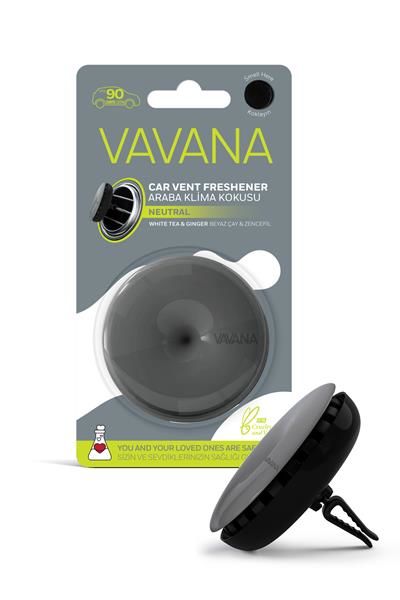 SPIN ARABA KLİMA KOKUSU NEUTRAL BEYAZ ÇAY VE ZENCEFİL 9cm-3cm-17cm