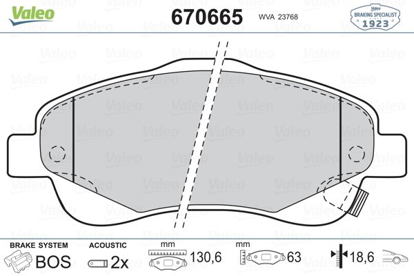 ÖN BALATA AVENSIS 1.8-2.0-2.0D-4D 2.4 03-08 COROLLA VERSO 1.6-1.8- 2.0 2.2D-4D 04-09