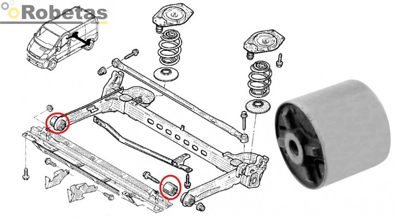 TORSİYON BURCU TRAFIC 2-VIVARO 2 1.9 DCI-DTI