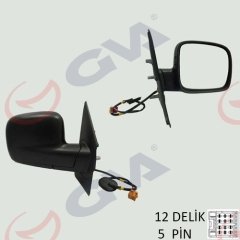 DIŞ DİKİZ AYNASI SAĞ TRANSPORTER T5 MULTIVAN 04 ELEKTRİKLİ ISITMALI KONVEKS 5 FİŞ VM-373EHR