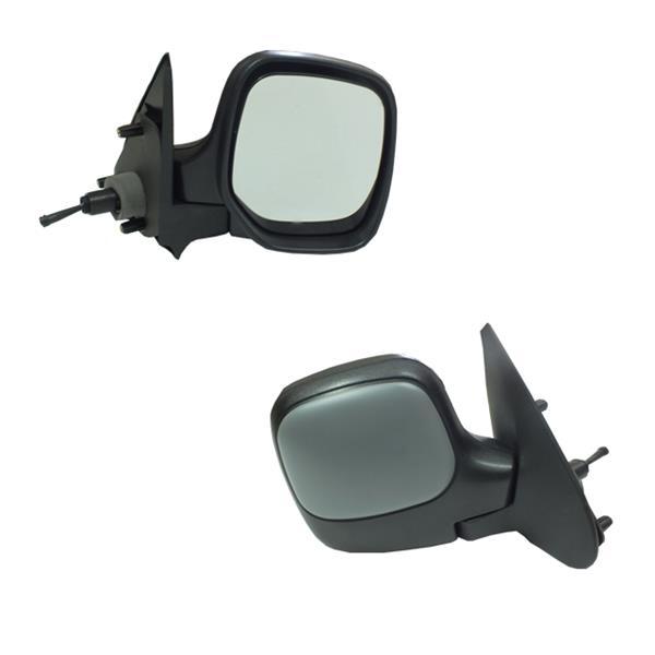 DIŞ DİKİZ AYNASI SAĞ BERLINGO-PARTNER 97 MEKANİK ISITMALI KONVEKS ASTARLI 2 FİŞ VM-118NPR