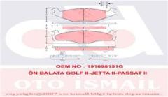 ÖN BALATA GOLF 2 76/91 JETTA 2 78/91 PASSAT 2 81/88 CORDOBA İBİZA 93/96