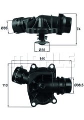 TERMOSTAT BMW M57 D25 D30 E53 E46 E39 E38 306D1 RANGE ROVER 3 VOGUE L322