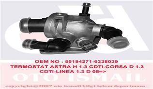 TERMOSTAT KOMPLE 88 C DOBLO-FIORINO-LINEA-PUNTO-CORSA D-ASTRA H-COMBO 1.3 MTJ 1.3 CDTİ MÜŞÜRLÜ