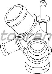 755 TERMOSTAT YUVASI FLANŞI BORA-GOLF 4 1.9-1.8-1.6 2.0 96-06 -A3-TT