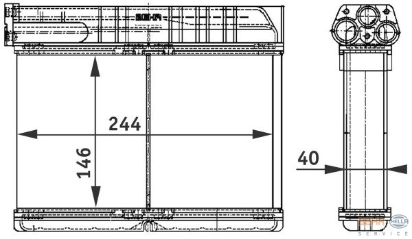 KALORİFER RADYATÖRÜ BMW E36 90-2.98 E39 520İ 96-9.00 523İ 95-9.00 528İ 95-9.00 525TDS 96-6.03