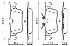 FREN BALATASI ARKA BMW F40 F44 F45 F46 F48 F49 F39 . MINI F54 F60