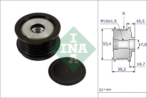 ALTERNATÖR KASNAĞI 39.2mm CMAX-FIESTA VI-FOCUS 3-KUGA 2-TRANSİT-CONNECT-COURIER 1.5-1.6-2.0TDCİ