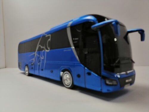 MAKET BOY:68-YÜKSEKLİK:21 CM 1:18 ÖLÇÜ MAN LION S COACH MAVİ