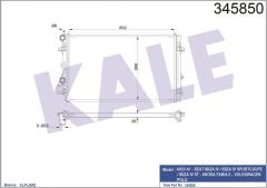 RADYATÖR A1-IBIZA 5-POLO 1.2-1.4-1.6 09 MEK 652x398x26 AL/PL/BRZ