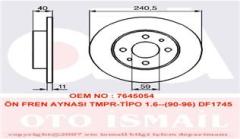 ÖN FREN AYNASI TMPR 2.0-TİPO-FIAT 500 07 PUNTO 1.9JTD 03 PANDA 03 ALFA-33-145-146-155 240.5x10.9x4DL