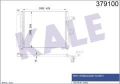 KLİMA KONDENSERİ ACCENT-ACCENT 2 AL/AL 448x370x16