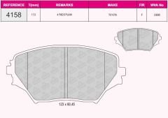 ÖN BALATA RAV 4 2 1.8 VVTI-2.0VVTI-2.0 D-4D 4WD 00 11.05