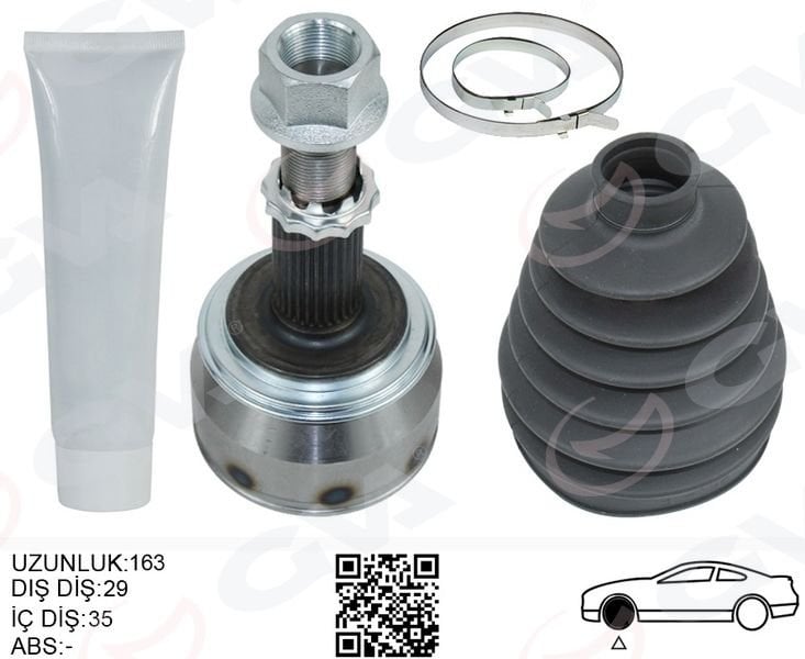 AKS KAFASI DIŞ NISSAN XTRAIL 1.3L HR13DDT T32 4x2 19-> OTOMATİK VİTES