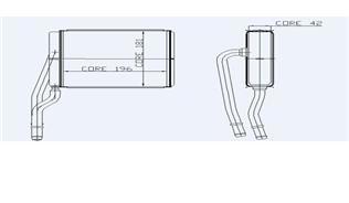 KALORİFER RADYATÖRÜ FOCUS-TOURNEO CONNECT 1.6 16V-1.8 16V-1.8 TDI 207x196x27 2 SIRA ALB