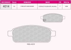 ARKA BALATA ASTRA J 1.3CDTI-1.4-1.6-1.7CDTI-2.0CDTI 10 ZAFIRA 1.4-1.8-2.0CDTI 11 GDB1927